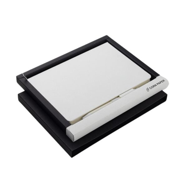 5 Hard Cover Notebook & Pen Set - Corn Paper