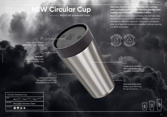 Recycled Stainless Steel Cup 12oz - Image 6