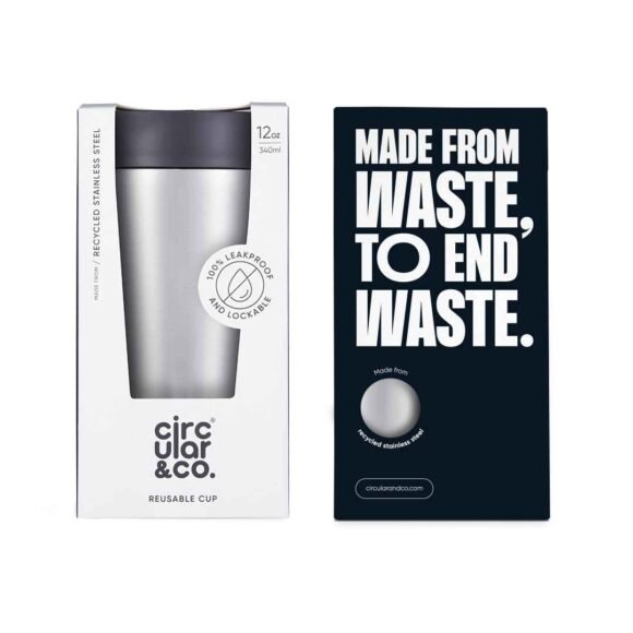 Recycled Stainless Steel Cup 12oz - Image 7