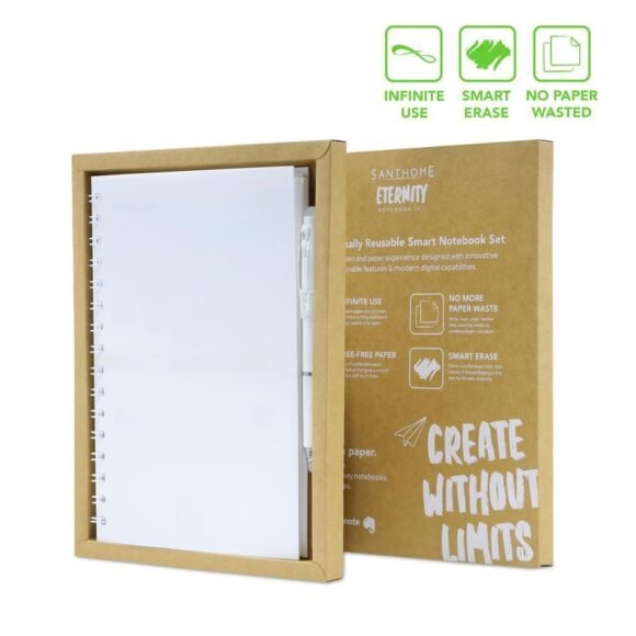 The Reusable Notebook & Pen Set - White
