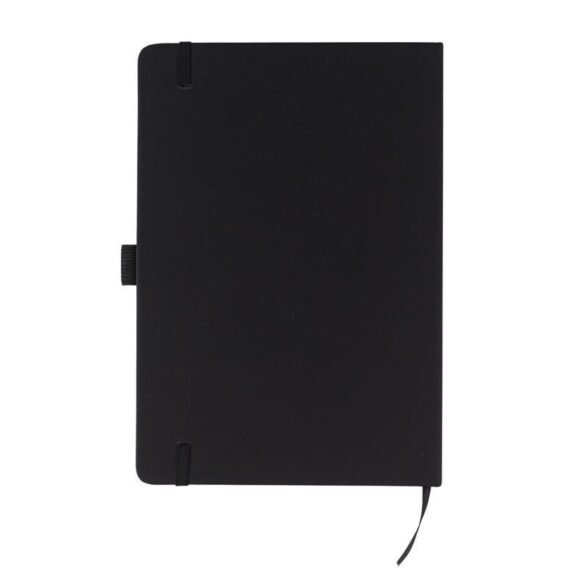 A5 PU Notebook with Pen Loop - Black - Image 3