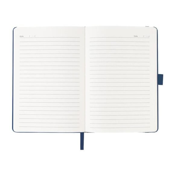 A5 PU Notebook with Pen Loop - Navy Blue - Image 4