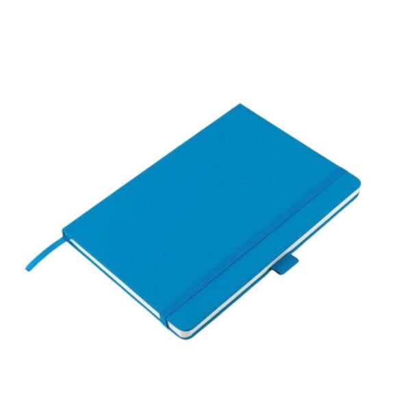 A5 PU Notebook with Pen Loop - Ocean Blue - Image 2