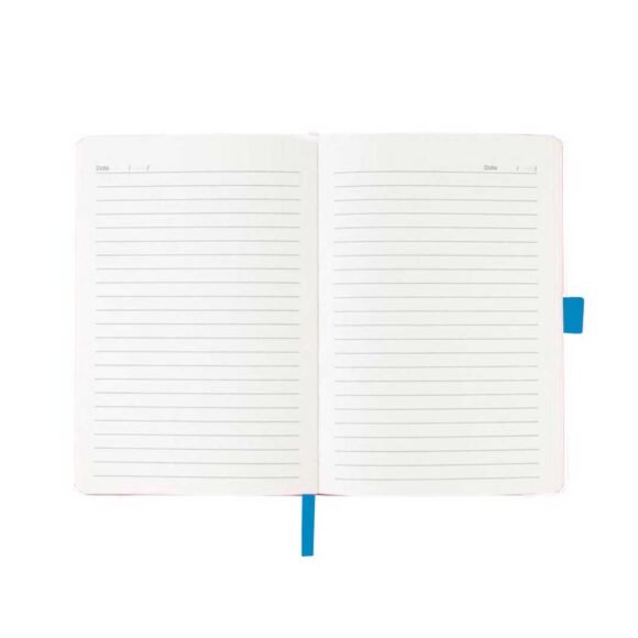 A5 PU Notebook with Pen Loop - Ocean Blue - Image 3