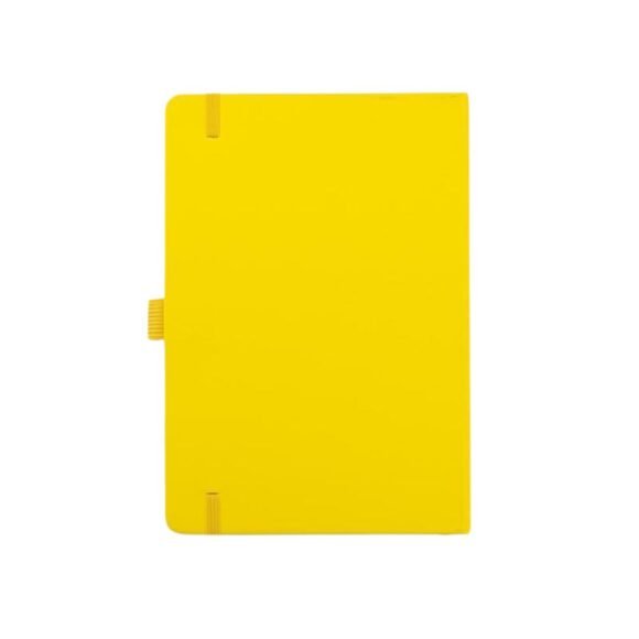 A5 PU Notebook with Pen Loop - Yellow - Image 3