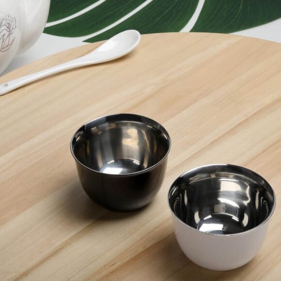 Hans Larsen Gift Set of 2 Premium Arabian Coffee Cups - Black - Image 3