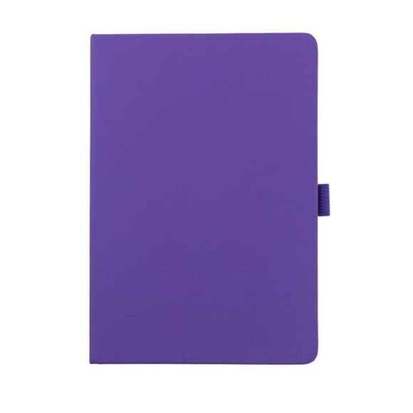 A5 PU Notebook with Pen Loop - Violet