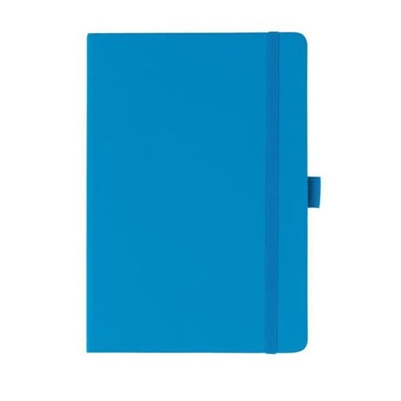A5 PU Notebook with Pen Loop - Ocean Blue