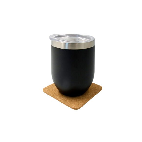 Eco-neutral set of 4 Cork Coasters with Cork Stand - Image 5