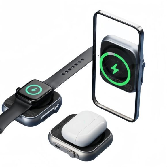 3-in-1 5000mAh MagSafe Power Bank - Image 4
