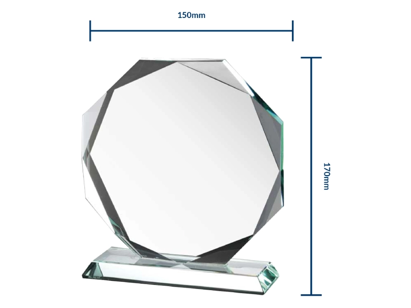 Premium Faceted Crystal Award – Medium Size - Image 2