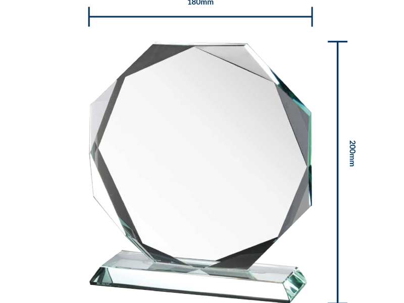 Premium Faceted Crystal Award – Large - Image 5