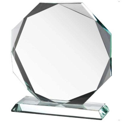 Premium Faceted Crystal Award – Large