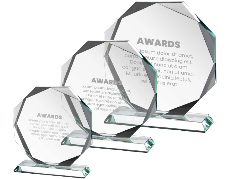 Premium Faceted Crystal Award – Large - Image 3