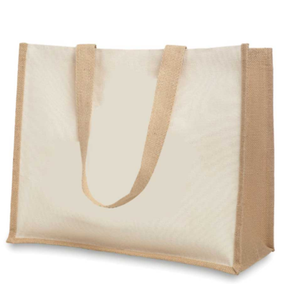 Jute and Cotton Shopping Bag