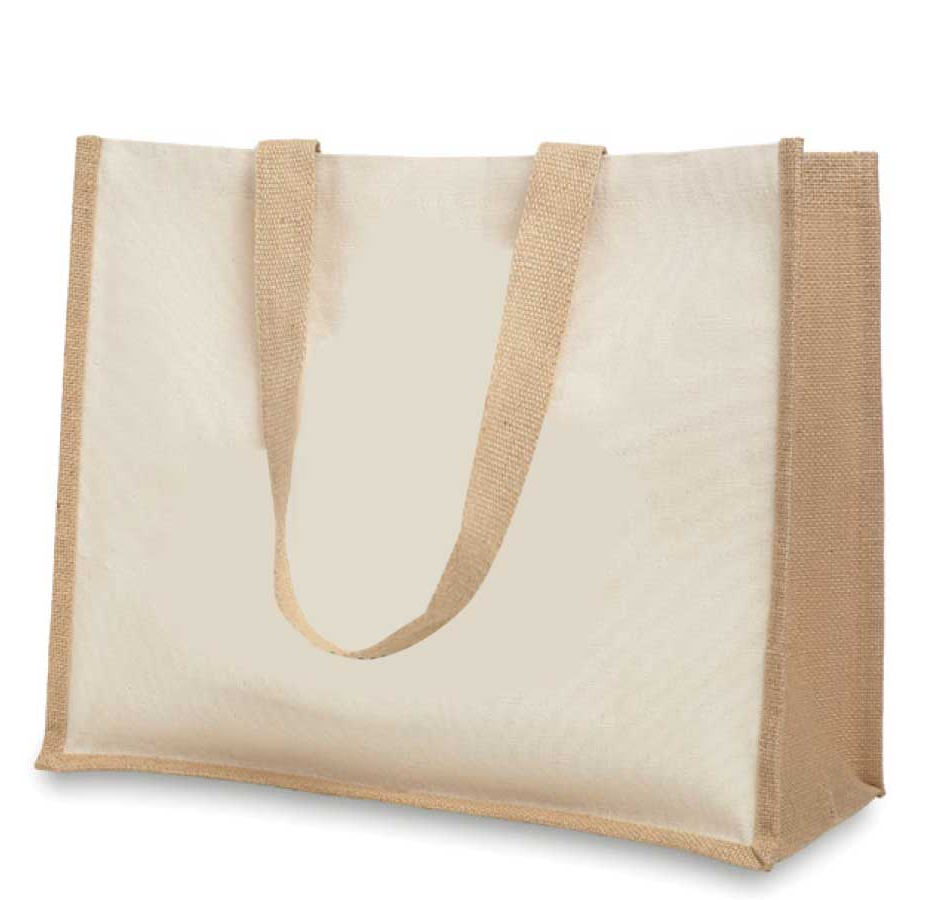 Jute and Cotton Shopping Bag