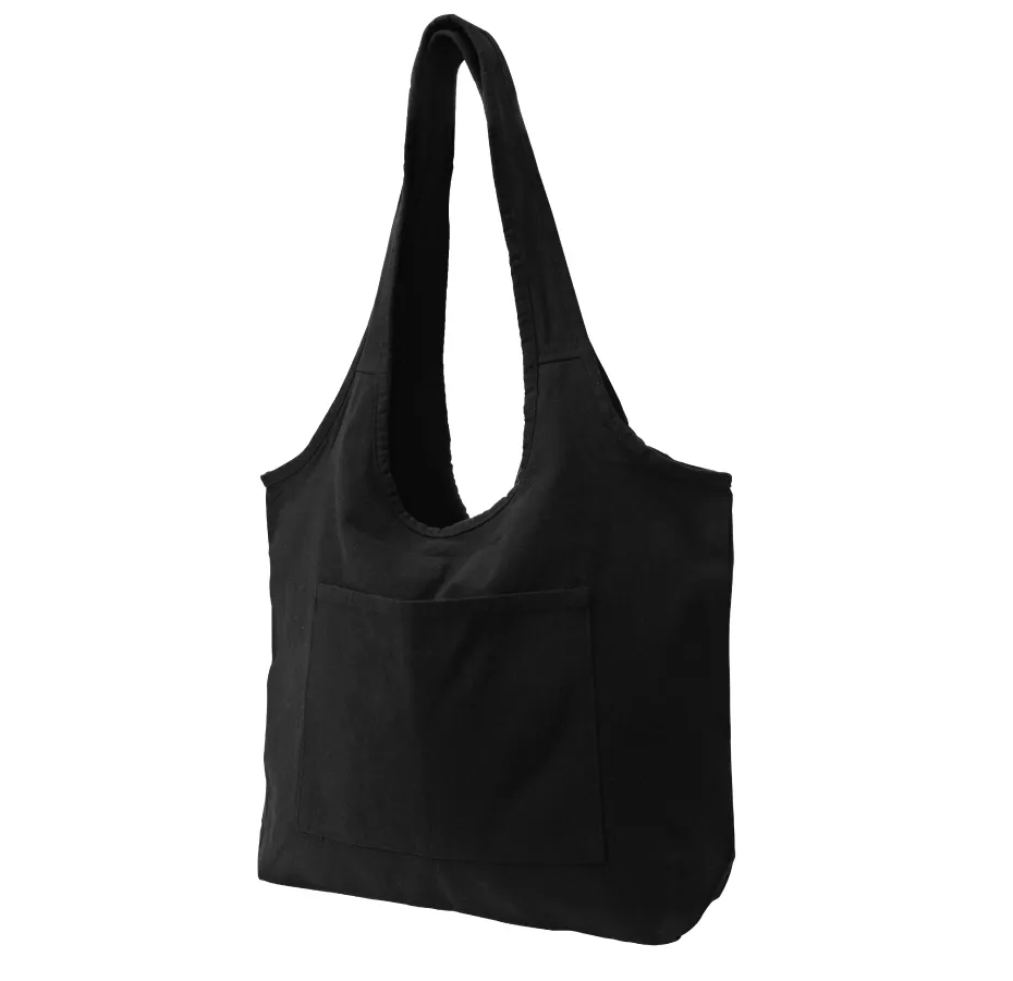 Cotton Hobo Bag with Front Pocket - Image 3