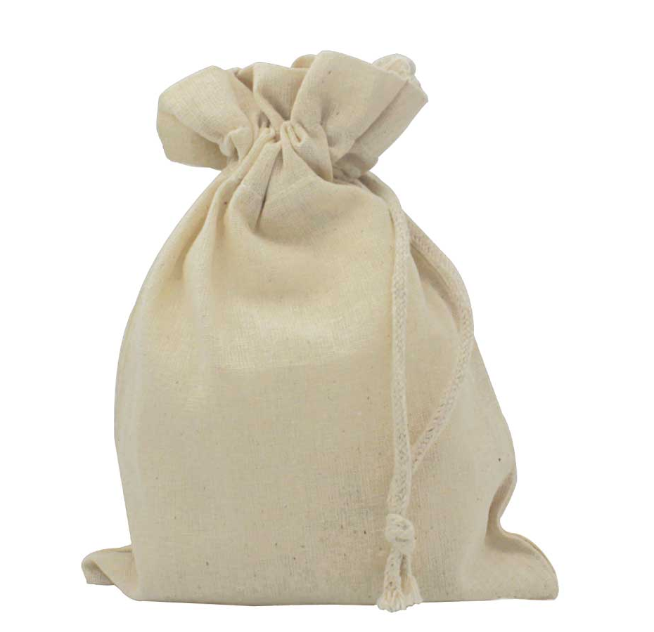 Drawstring Cotton Pouch Bag - Image 2