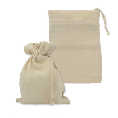 Drawstring Cotton Pouch Bag