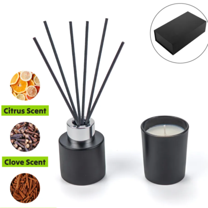 Scented Candle & Aroma Reed Diffuser Gift Set