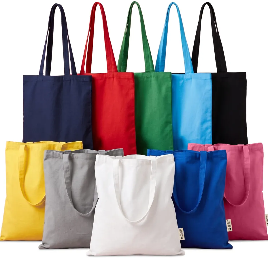 Custom Recycled Cotton Shopping Bags