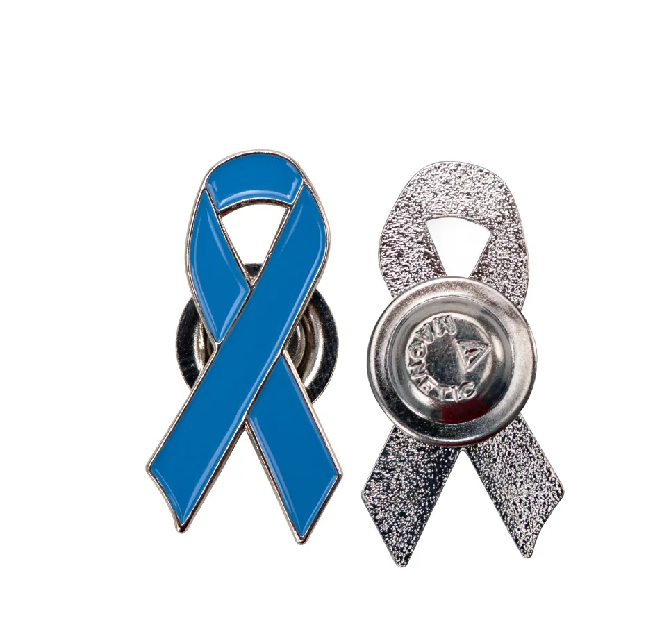 Prostate Cancer Awareness Metal Badge with Magnet - Image 2