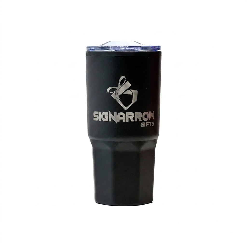 Black Double Wall Tumbler – 500ml