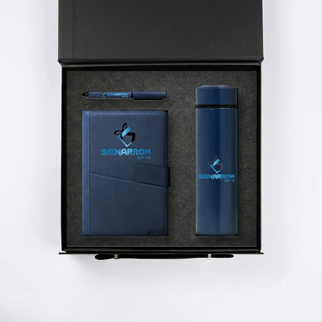 Executive Blue Corporate Gift Set