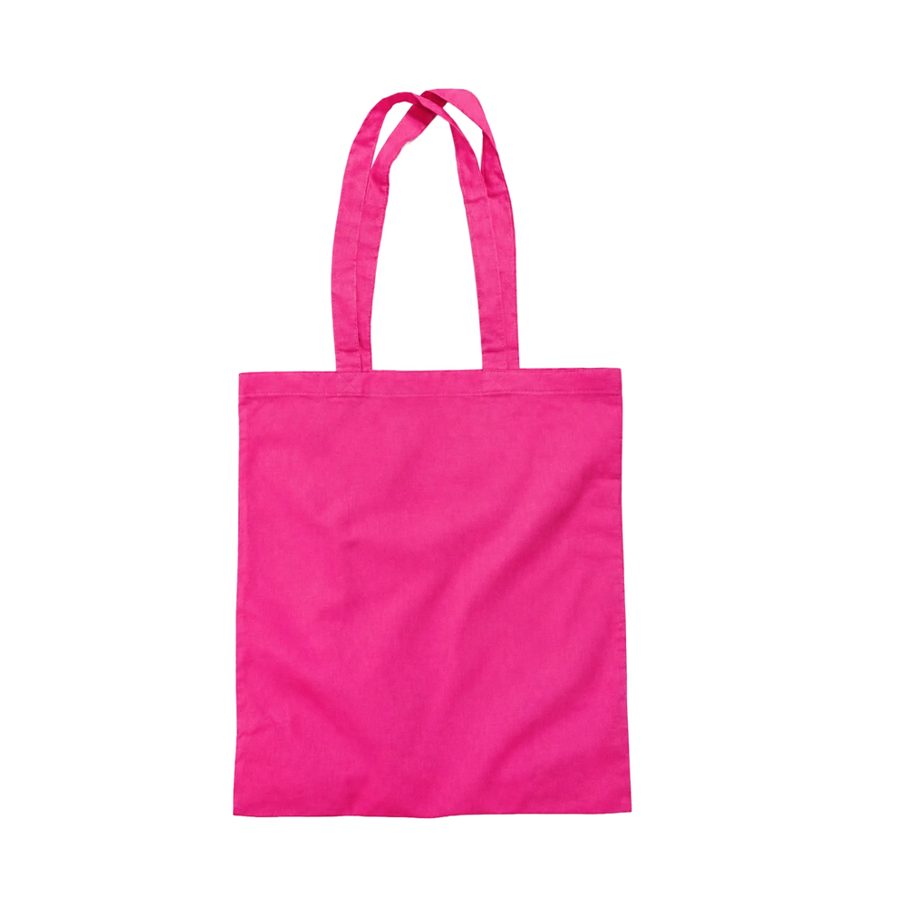 Recycled Cotton Tote Bag – Pink - Image 2