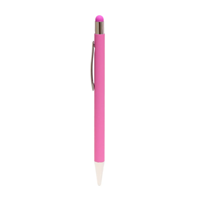 Metal Pen with Color Stylus – Pink