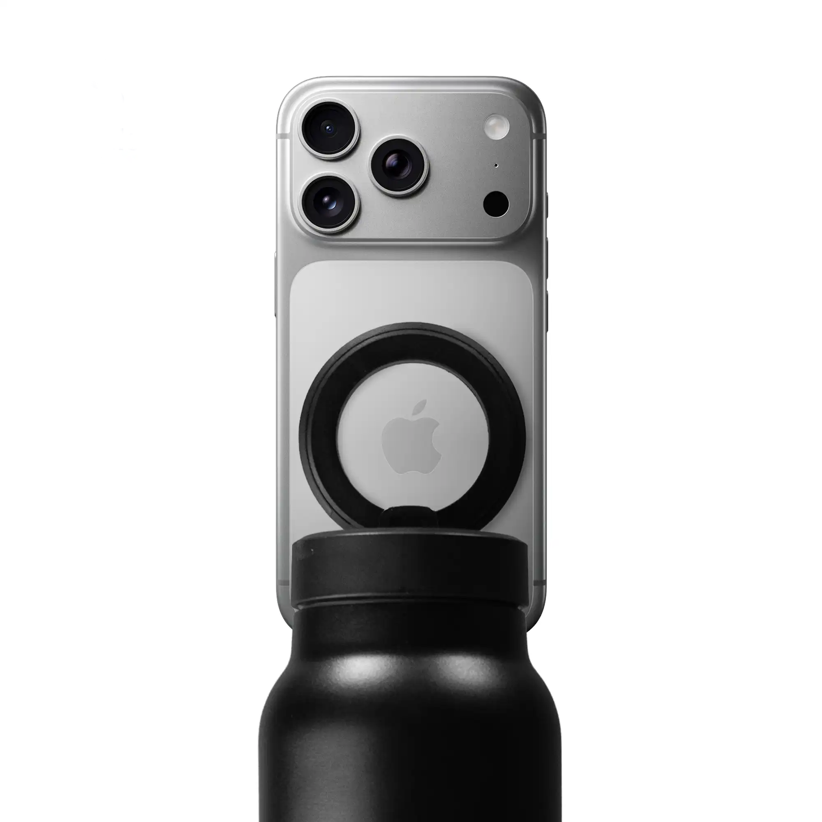 Magnetic Compatible Insulated Water Bottle – Black - Image 2