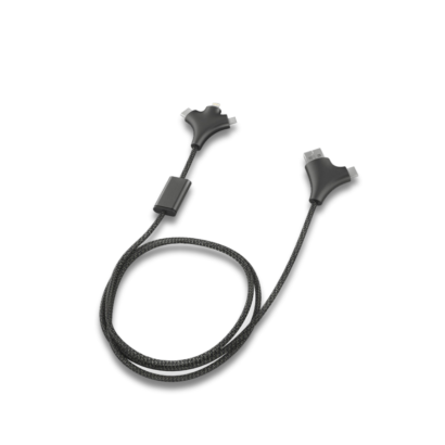 W CABLE – Eco-Friendly 3-in-1 Fabric Charging Cable