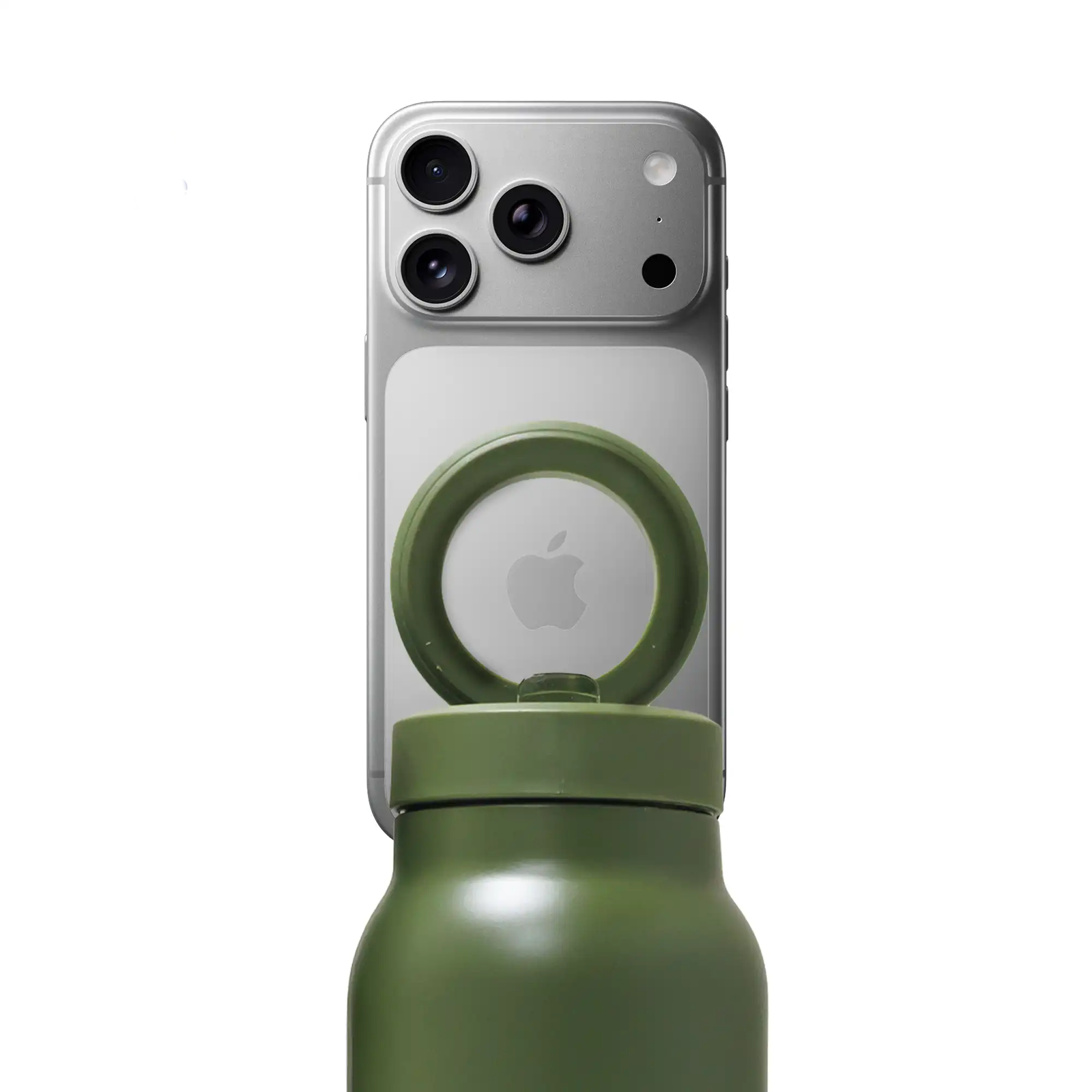 Magnetic Compatible Insulated Water Bottle – Green - Image 2